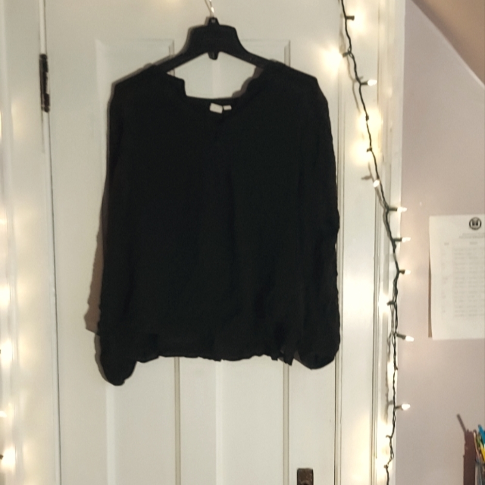 Black flowy blouse
